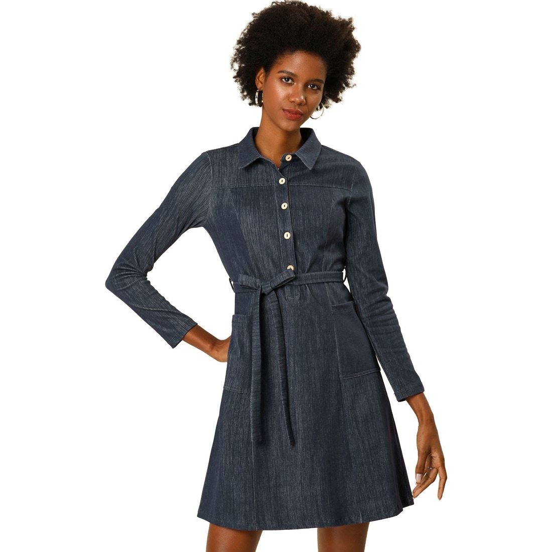 casual dress with belt