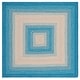 preview thumbnail 8 of 44, SAFAVIEH Handmade Braided Josefa Country Rug 5' Square - Blue/Beige - Square
