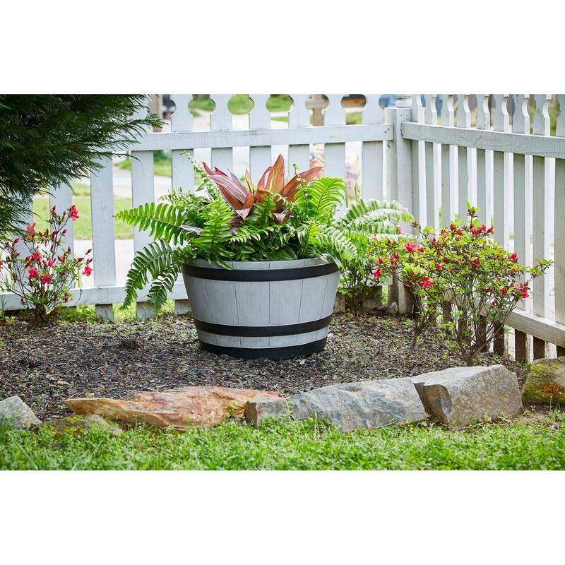 Southern Patio Whiskey Barrel Planter