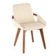 preview thumbnail 15 of 53, Carson Carrington Pugo Chair with Walnut Finish Cream