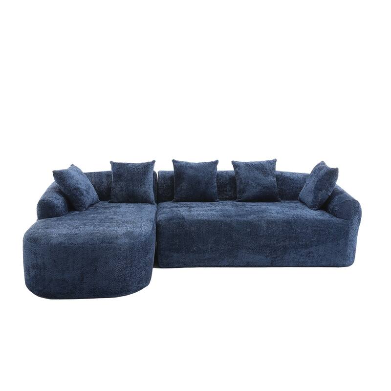 Living Room Oversized Comfy Boucle Sofa