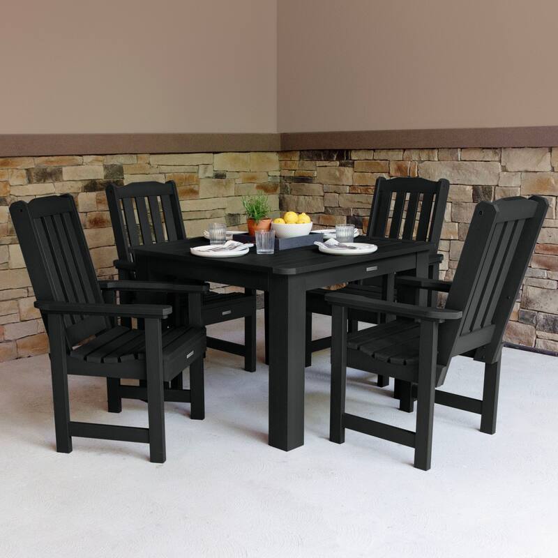 Lehigh 5-Piece Outdoor Dining Set - 42" x 42" Table, Dining-height