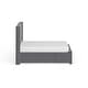 preview thumbnail 17 of 22, Strick & Bolton Roth Grey Linen Wingback 4-drawer Storage Bed