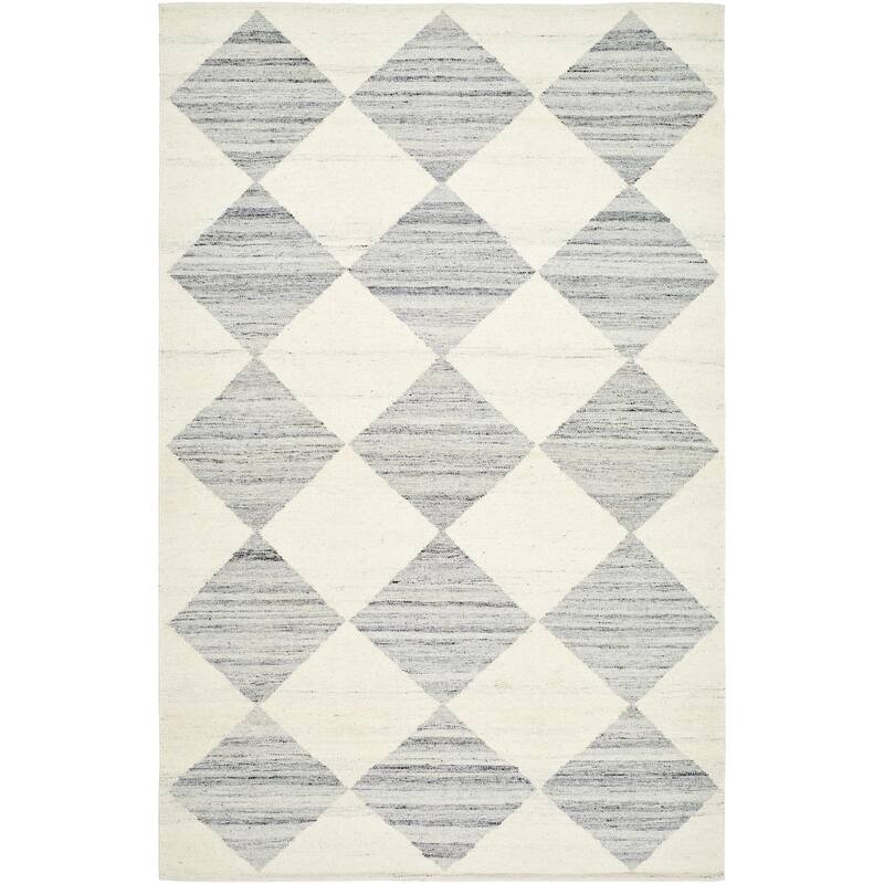 Keyonna Casual Solid Color Wool Area Rug