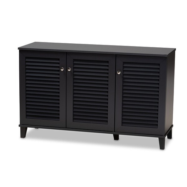 Shop Baxton Studio Coolidge Shoe Cabinet - 8 Shelf ...
