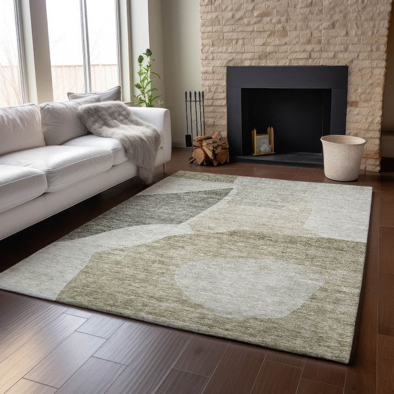 Premium Washable Super Soft Contemporary Geometric Mayfield Rug