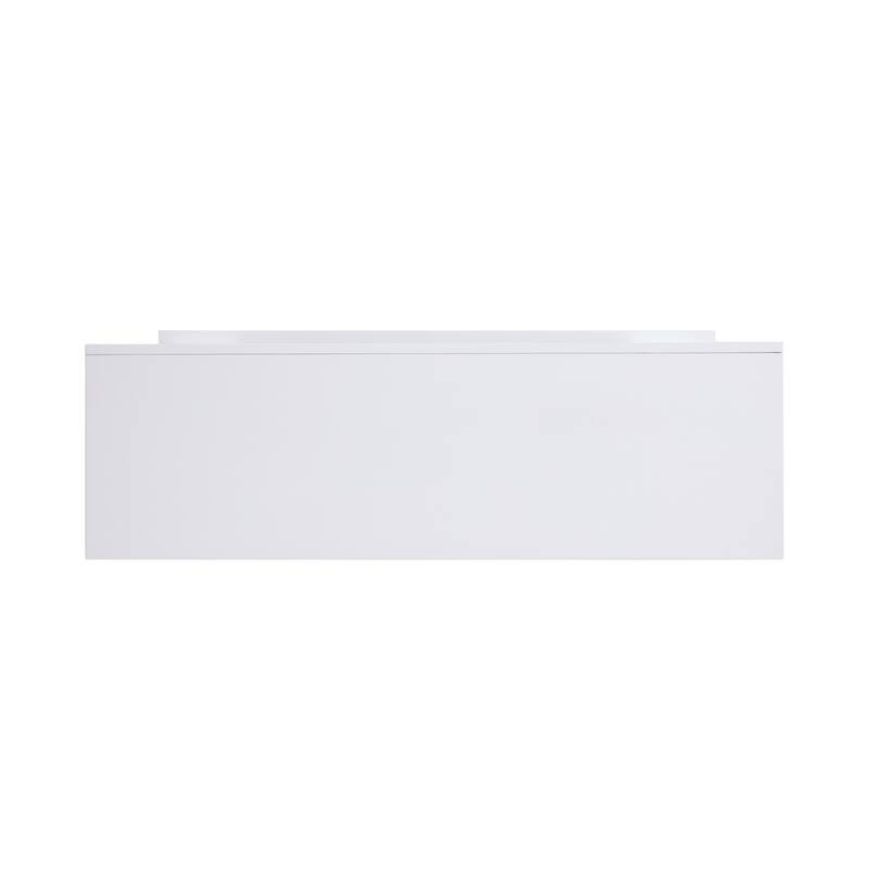 SEI Furniture Larry Industrial White Electric Fireplace