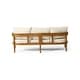preview thumbnail 7 of 8, Brooklyn Outdoor Acacia Wood 3-Seater Sofa with Water-Resistant Cushions by Christopher Knight Home
