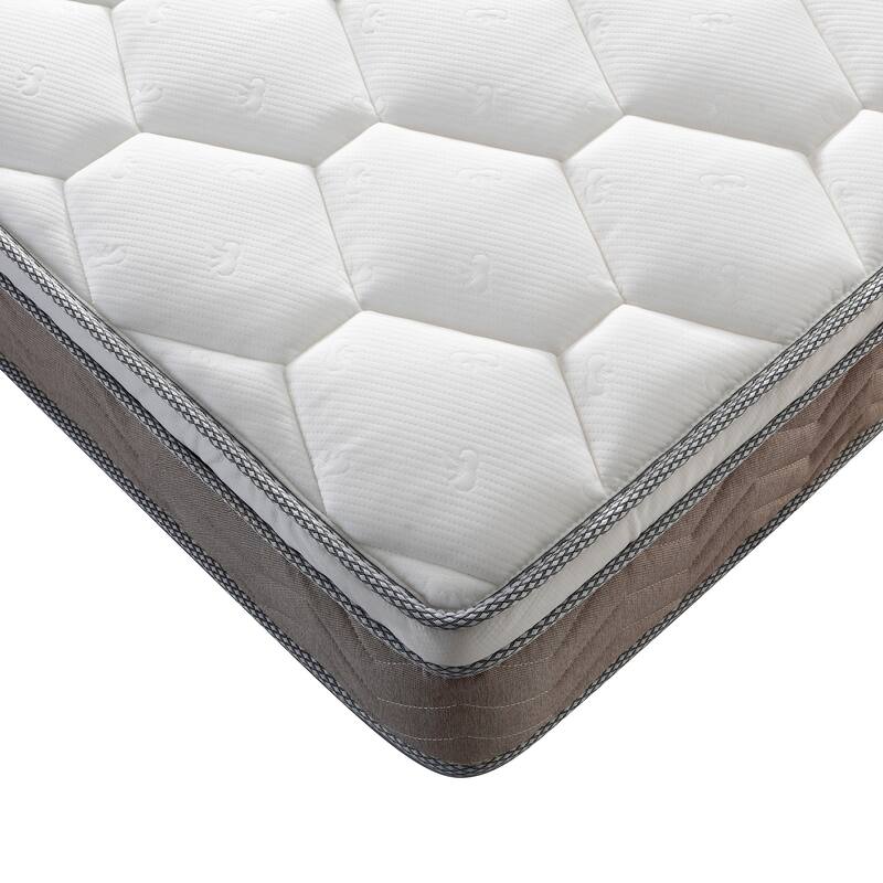 GDFStudio - Aeliana 12-Inch Hybrid Memory Foam and Pocket Coil Eurotop Mattress