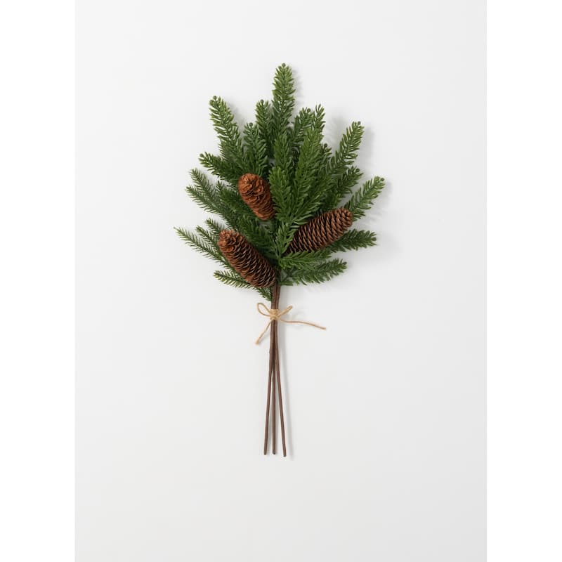 Sullivans Pine & Pinecone Artificial Stem 22"H Green - 7"L x 4"W x 22"H