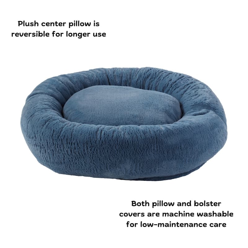 Ryder Faux Fur Cuddler Donut Bed