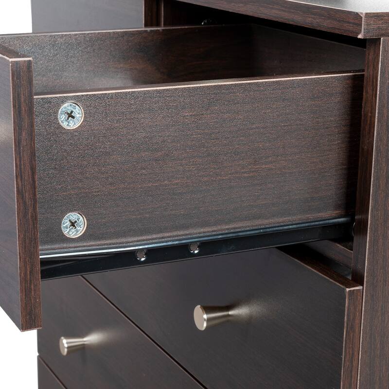 Modern Simple Dresser P2 Particle Board Storage for Bedroom, Living Room, or Home Office