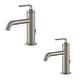 preview thumbnail 44 of 50, KRAUS Ramus Single Handle Bathroom Sink Faucet w/ Lift Rod Drain Spot Free Stainless Steel (Pack of 2)
