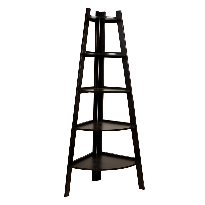 Danya B. 5-Tier Corner Ladder Display Bookshelf