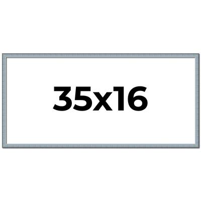 35x16 Frame Rustic Sky Blue Solid Wood Picture Frame | 0.75 Inch