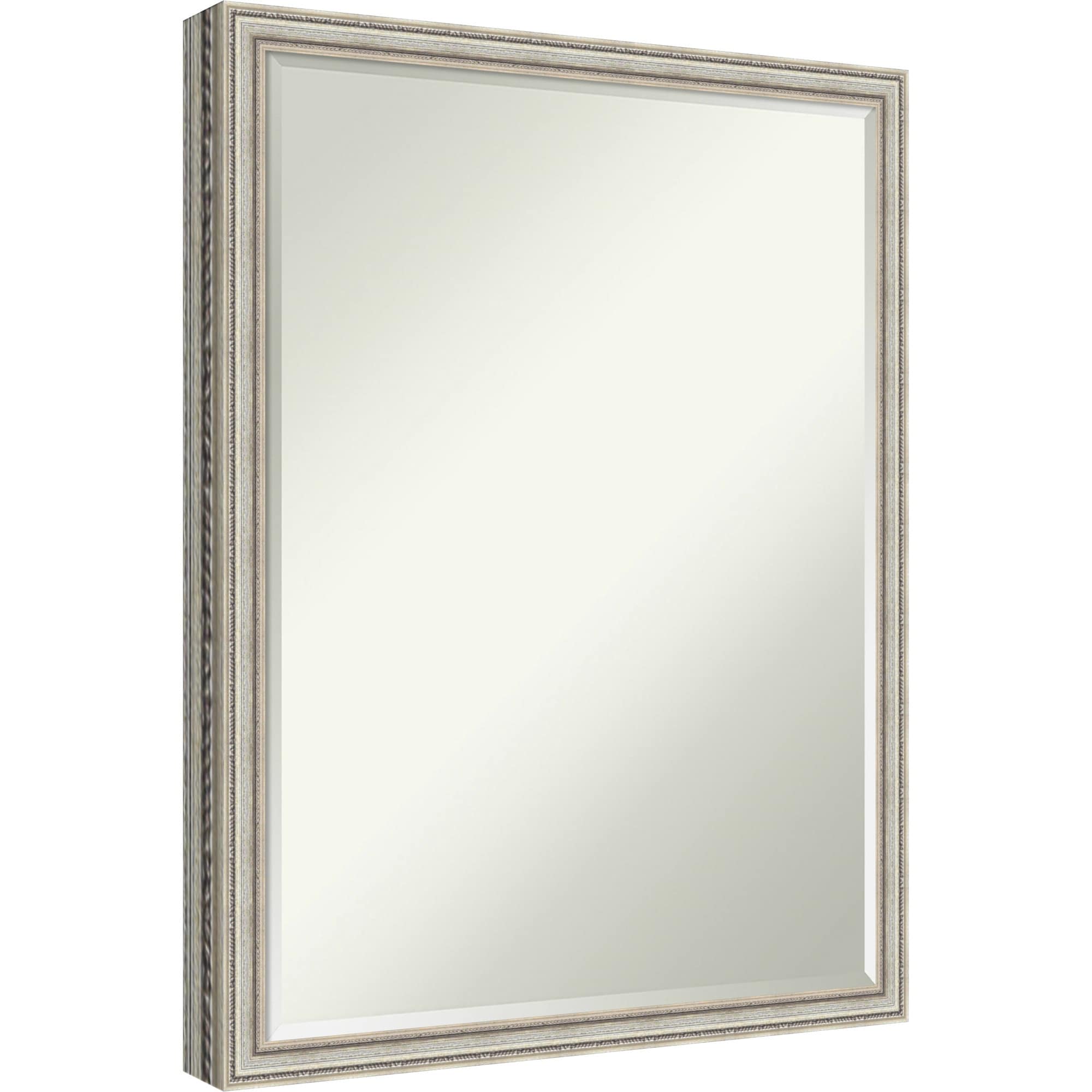 Cordelia Half-Inch-Bevel Wood Framed Wall Mirror - 20 x 26 in