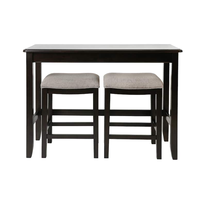 New Ridge Home Pub-Height Sofa Table with Two Counter-height Stools