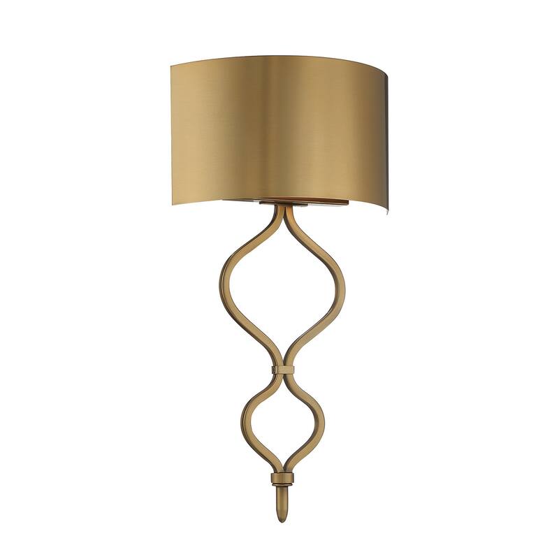 Savoy House Como 20" Tall LED Wall Sconce - Warm Brass