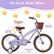 preview thumbnail 10 of 15, Girls Bike 16 Inch Wheel Child Bicycles with Training Wheels