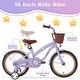 preview thumbnail 14 of 20, Multiple Colors, Girls Bike for 4-7Years Old Kids, 16 inch wheel, Training Wheels Included