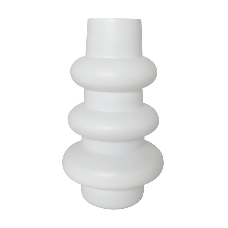 Black or White Glass Dimensional Bubble Vase (Set of 2)