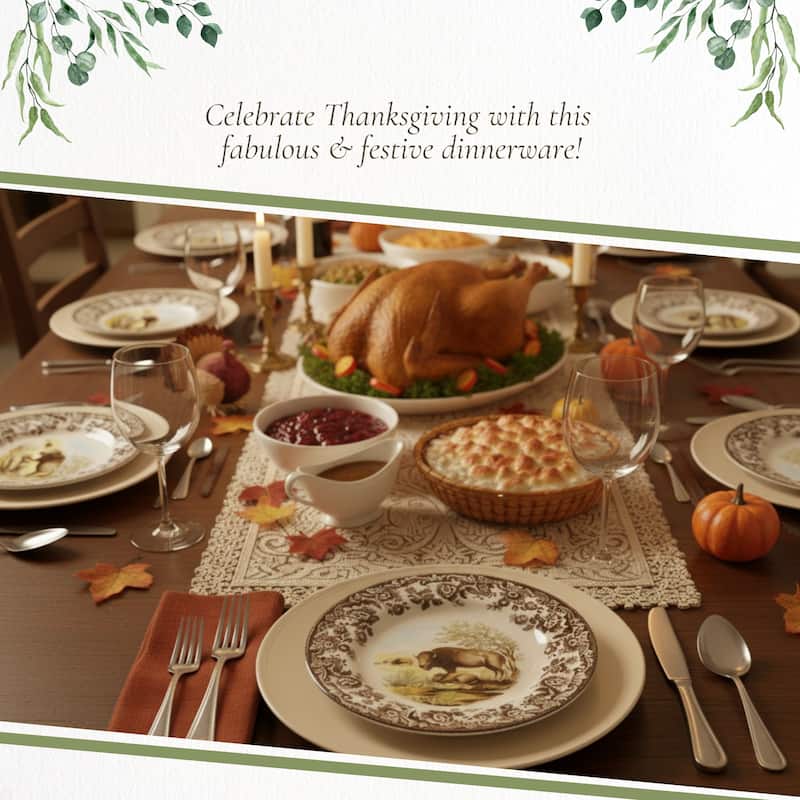 Spode Woodland Assorted Animals Salad Plate