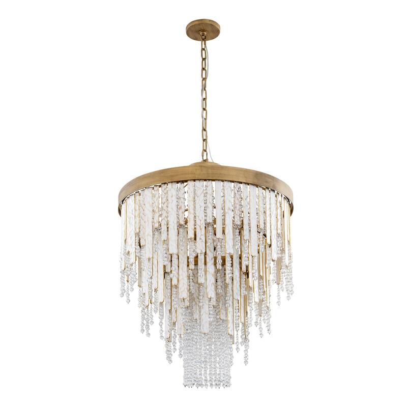 Varaluz Lafayette Chandelier - Havana Gold - 24"W X 34.75"H