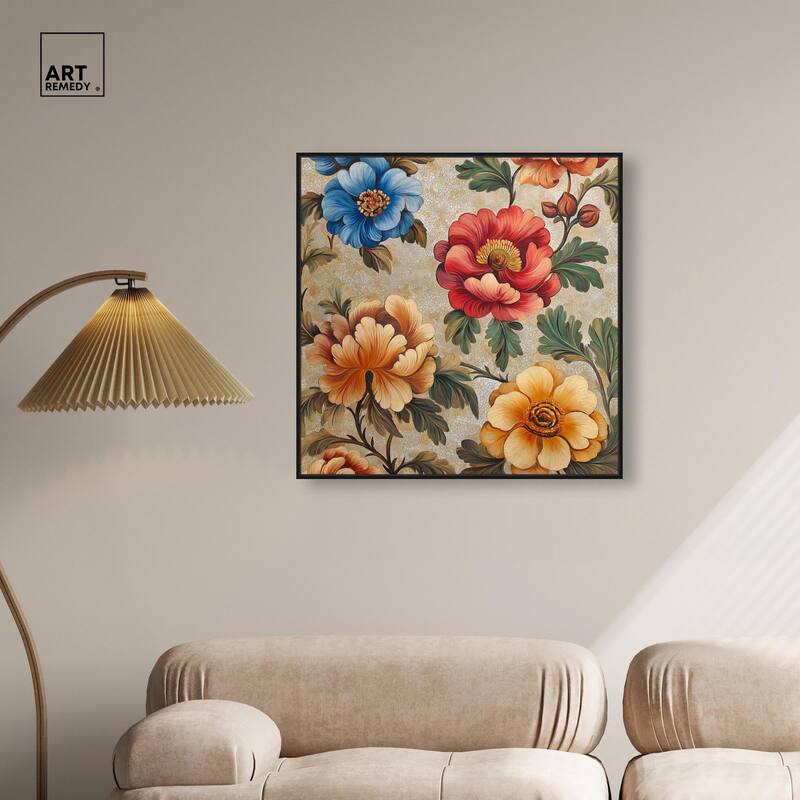 Golden Gardenia I Canvas by Art Remedy