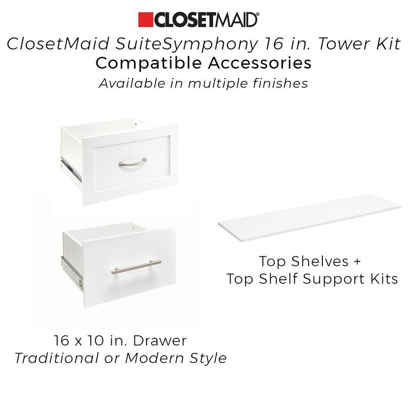 ClosetMaid SuiteSymphony 16-inch Tower Closet Organizer