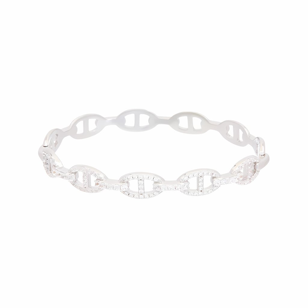 Juvell Gold Plated Cubic Zirconia Bangle Bracelet