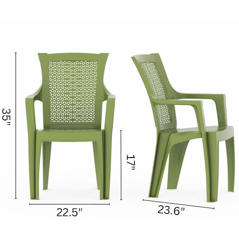 3-Piece Outdoor Bistro Set with Mira Chairs and Trillia Table
