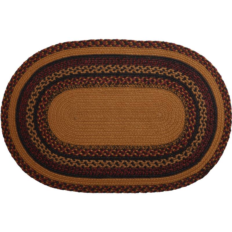 Heritage Farms Star and Pip Jute Rug Oval w/ Pad 20x30 - 20" x 30"