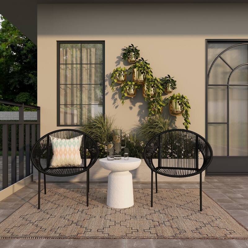 Gold, Black, Silver or White Metal Indoor Outdoor Floating Wall Planter (Set of 3) - S/3 9", 7", 6"H