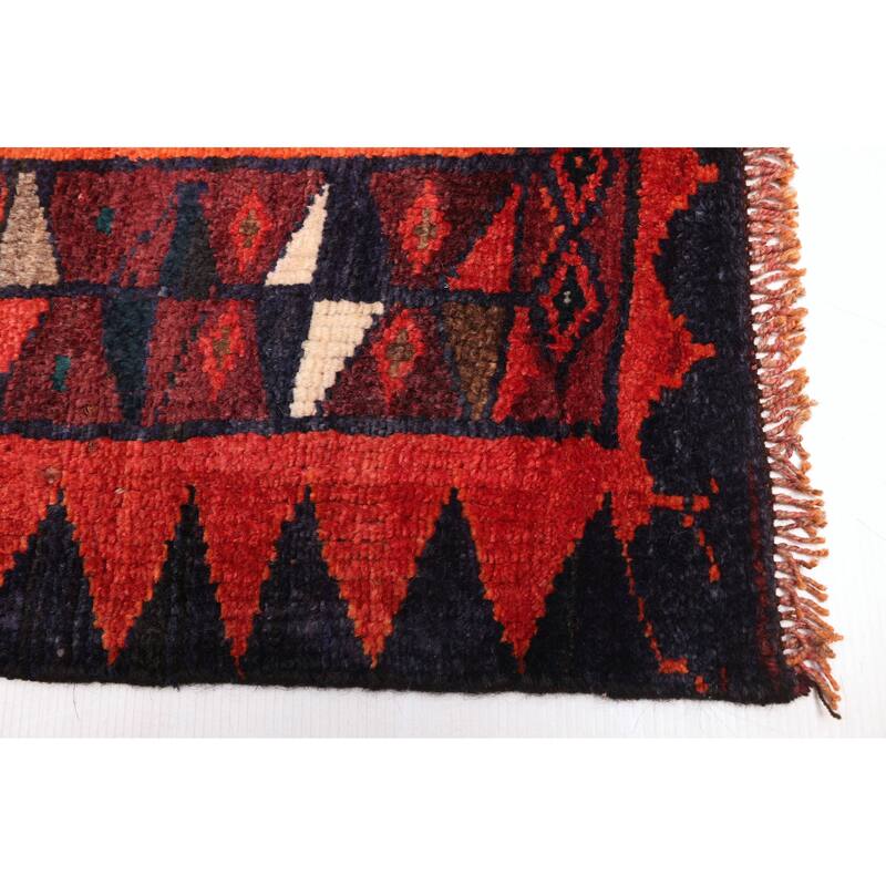 ECARPETGALLERY Hand-knotted Melis Vintage Red Wool Rug - 5'4 x 8'1