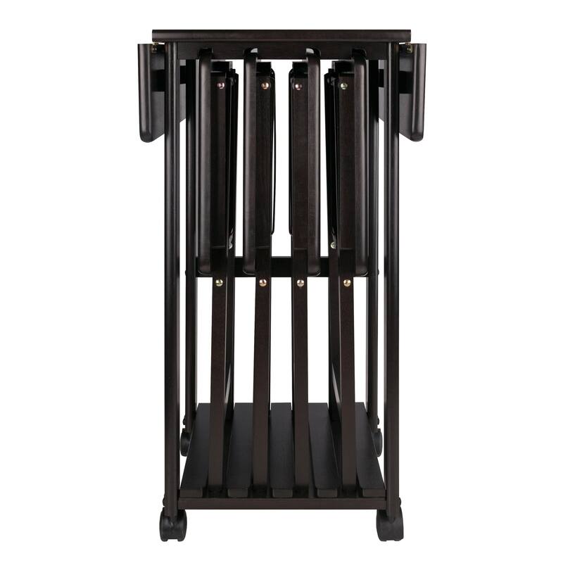 5-Pc Snack Table Set, Drop Leaf Top - 28.19 x 23.39 x 33.94 inches
