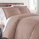 preview thumbnail 36 of 118, Vilano Comfort Premium Ultra-soft 3-piece Duvet Cover Set muted mauve - 2 Piece - Twin