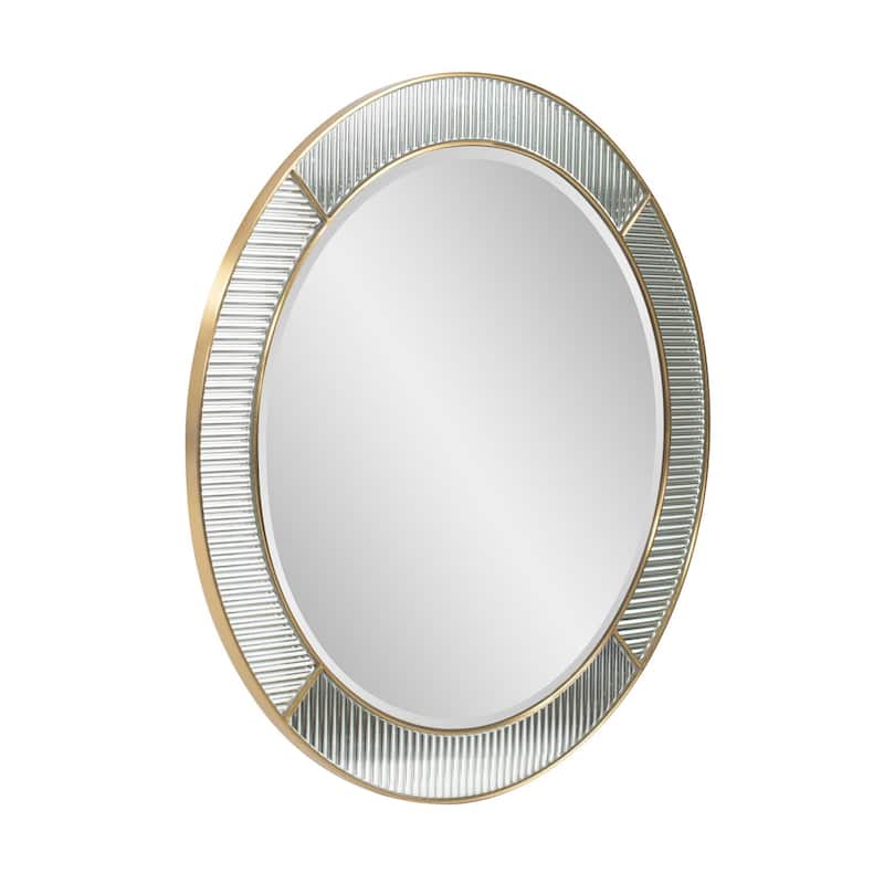 Frosted Round Wall Mirror