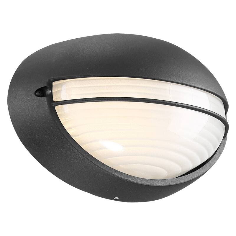 Access Lighting Clifton - LED Oval Outdoor Bulkhead - Opal Glass - Marine Grade - Dedicated LED