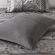 preview thumbnail 11 of 13, Madison Park Venetian Grey Jacquard 7-piece Comforter Set