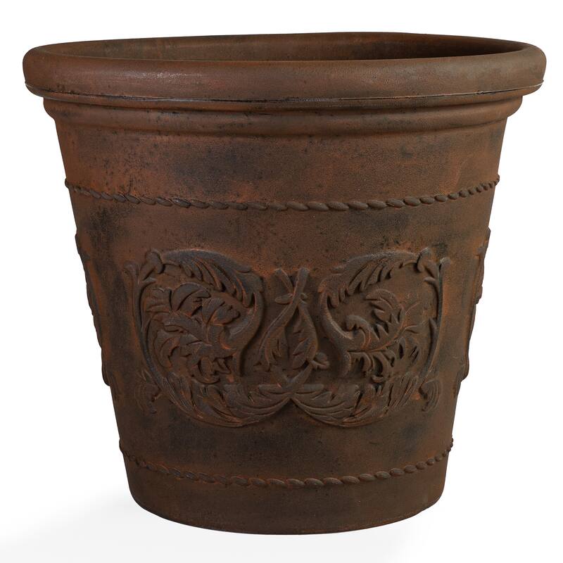 Arabella Outdoor Flower Pot Planter - Beige - 20-Inch - 4-Pack