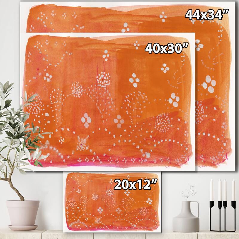 Indian Orange Composition' Premium Canvas Wall Art Bed Bath & Beyond