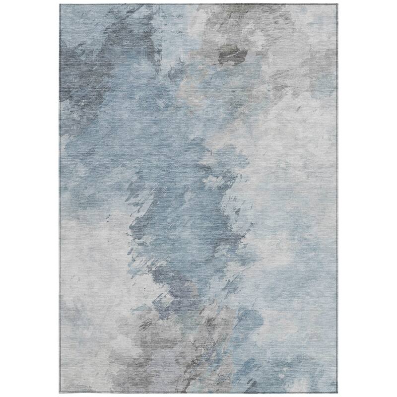 HomeRoots Abstract Transitional Rectangle Outdoor Rug