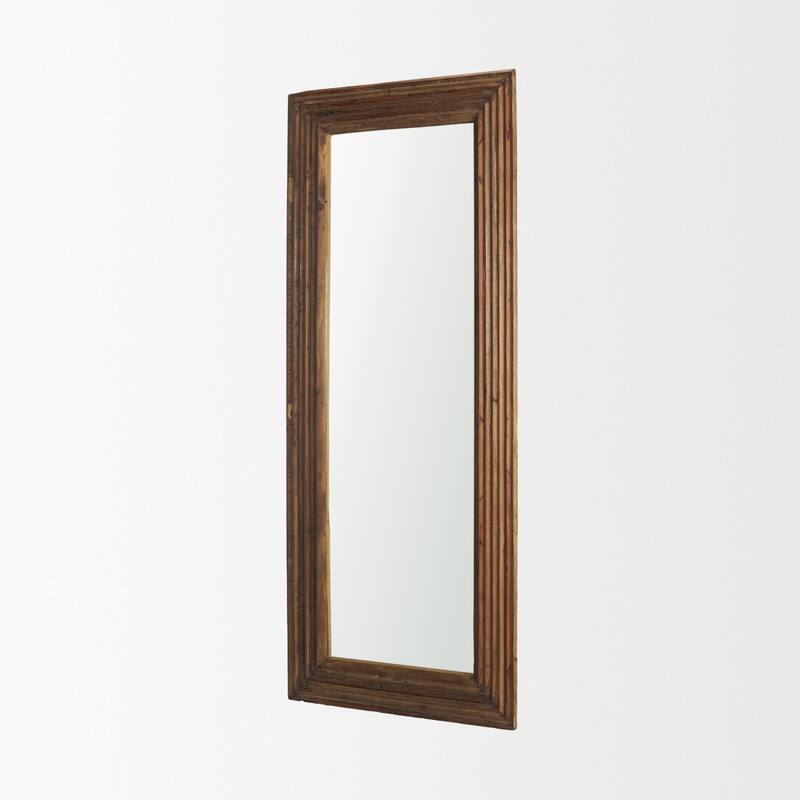 Bennet Small Rectangle Reclaimed Wooden Mirror