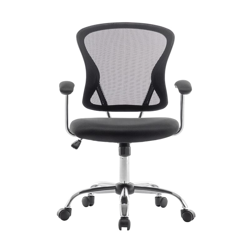Porthos Home Guin Mesh Ergonomic Office Chair with Chrome Roller Base