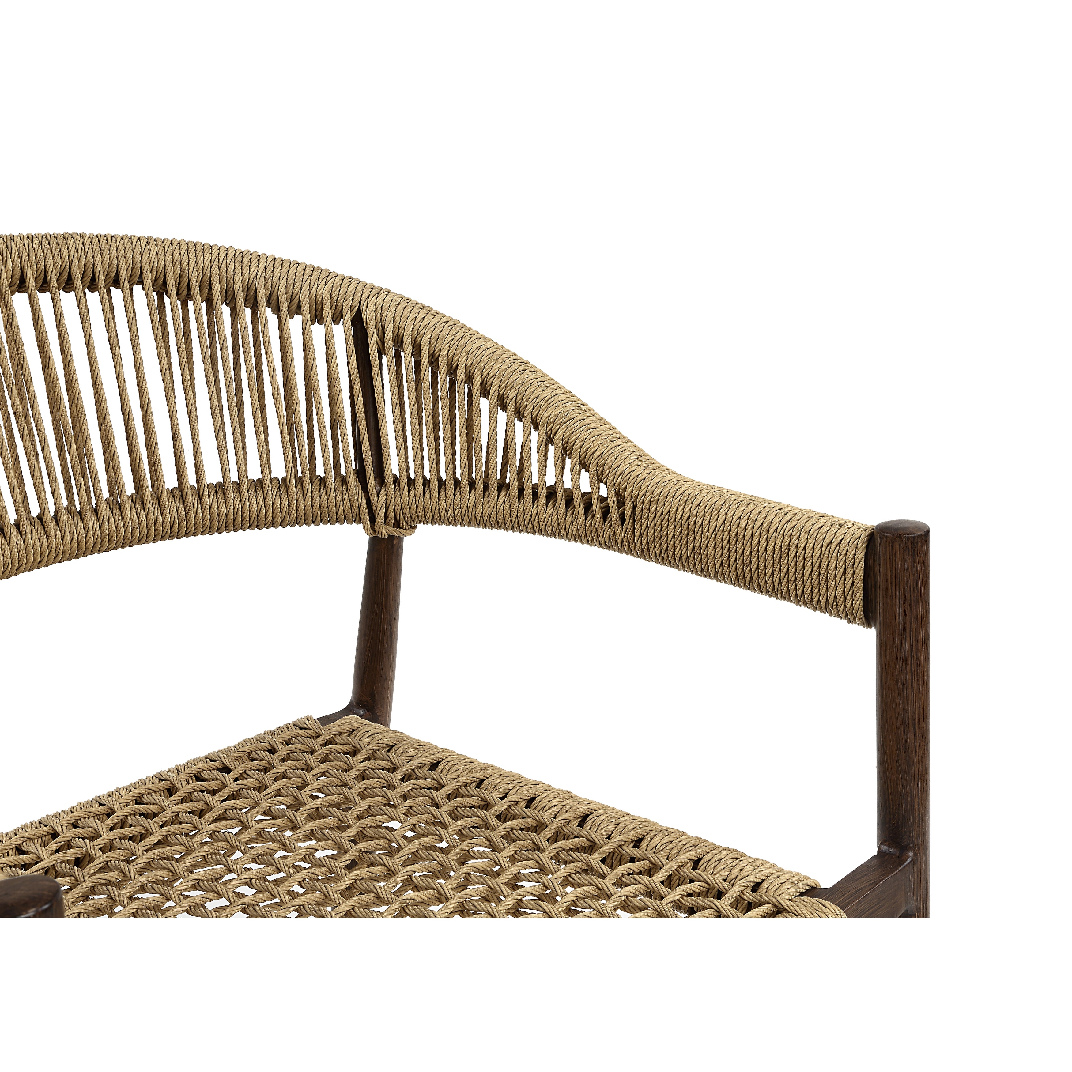 Holcomb Bohemian Wicker Rope Patio Dining Chair by Furniture of America