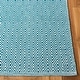preview thumbnail 89 of 126, SAFAVIEH Handmade Flatweave Montauk Eliina Casual Cotton Rug 4' Square - Ivory/Turquoise - Square