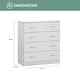 preview thumbnail 4 of 8, OS Home and Office Furniture Model 6011K Complete 4 Piece Bedroom Set in White