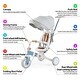 preview thumbnail 5 of 12, 7 in 1 Baby Tricycle, Foldable Toddler Tricycle with Removable - N/A