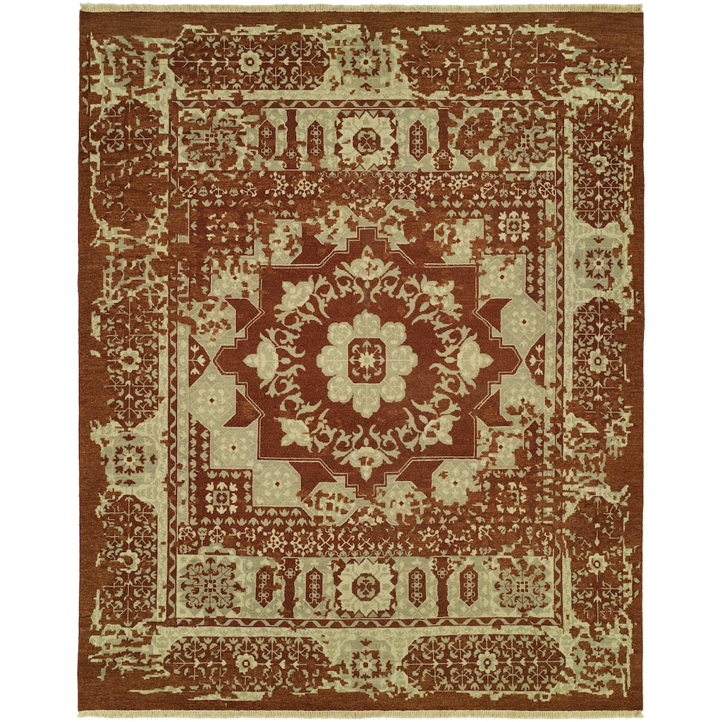 Modern Multi-Colored Flatweave Wool Area Rug