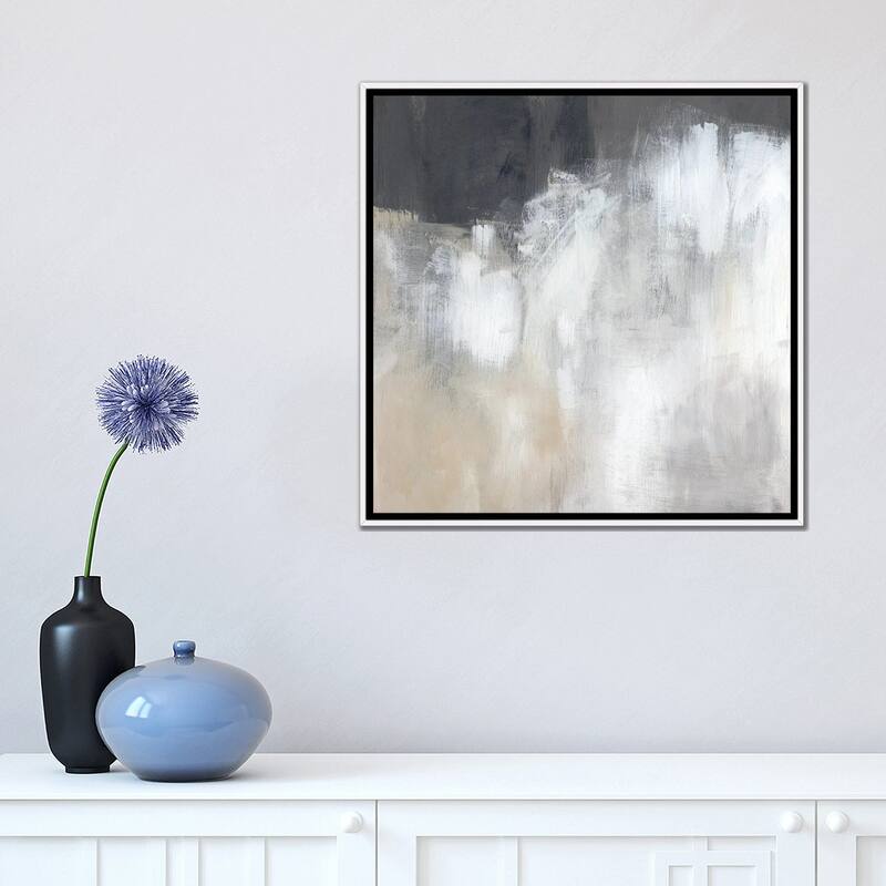 iCanvas "Neutral Abstract II" by Jennifer Paxton Parker Framed Canvas Print